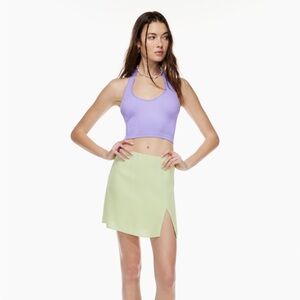 Aritzia Sunday Best sinchseamless ribbed halter